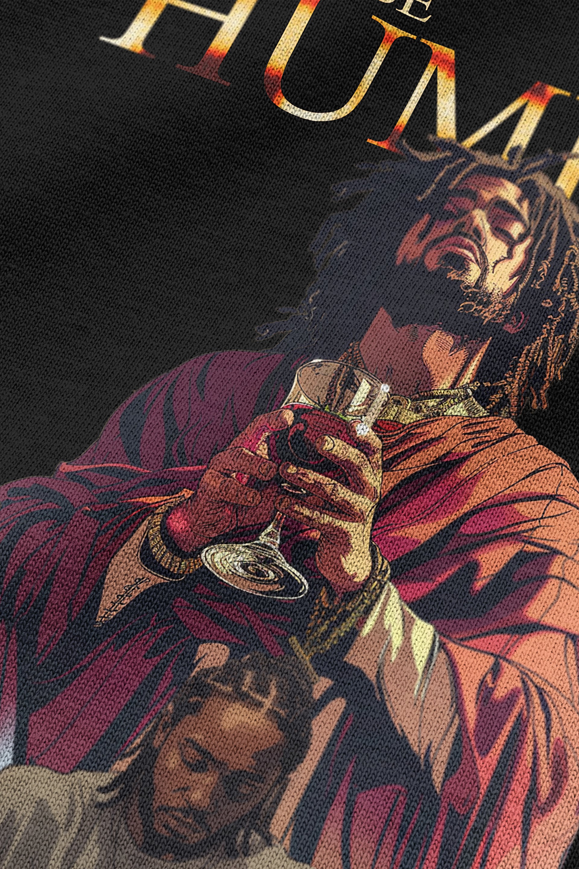 J Cole Oversized Tshirt Front Close