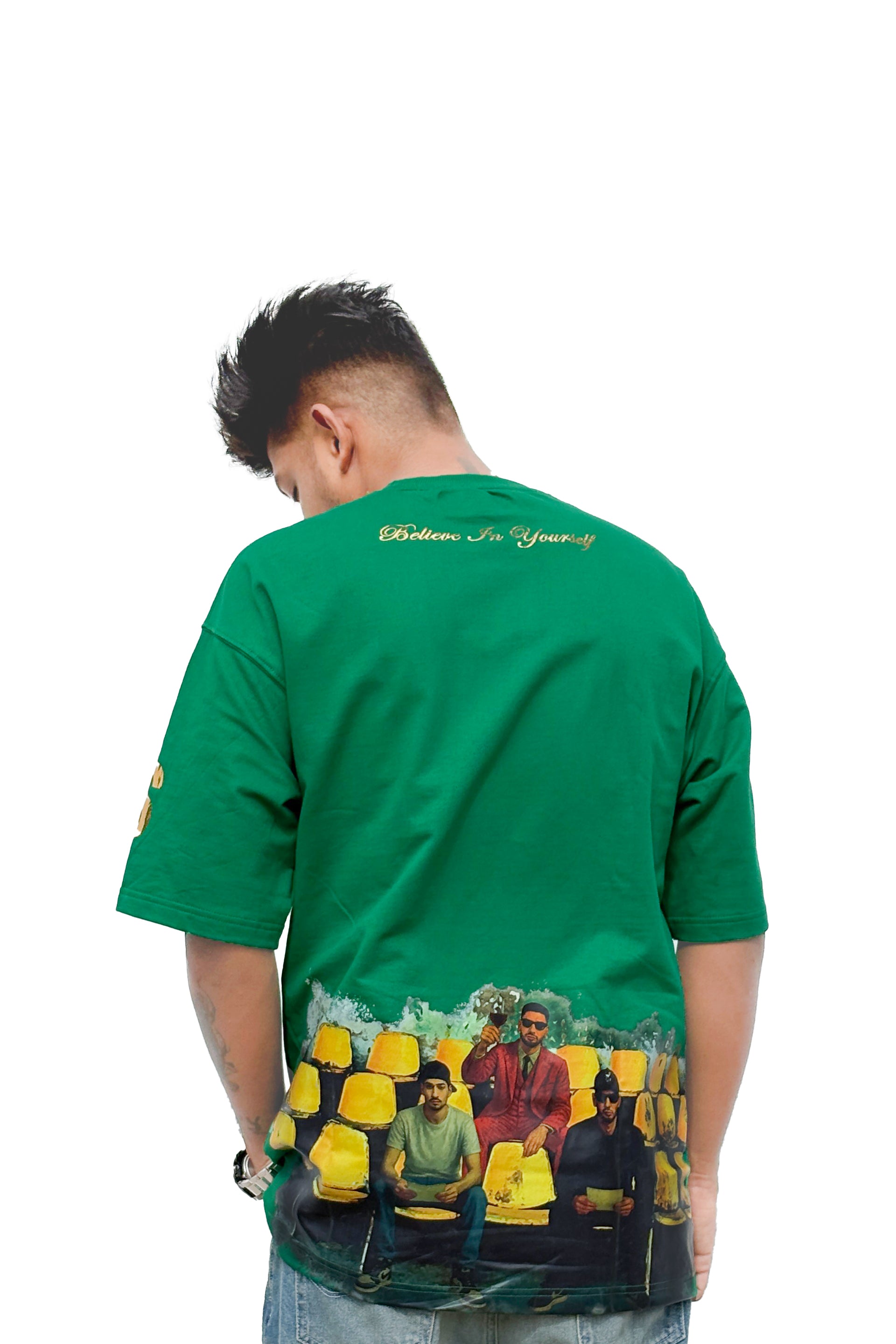 Krsna Oversized Tshirt Human Back