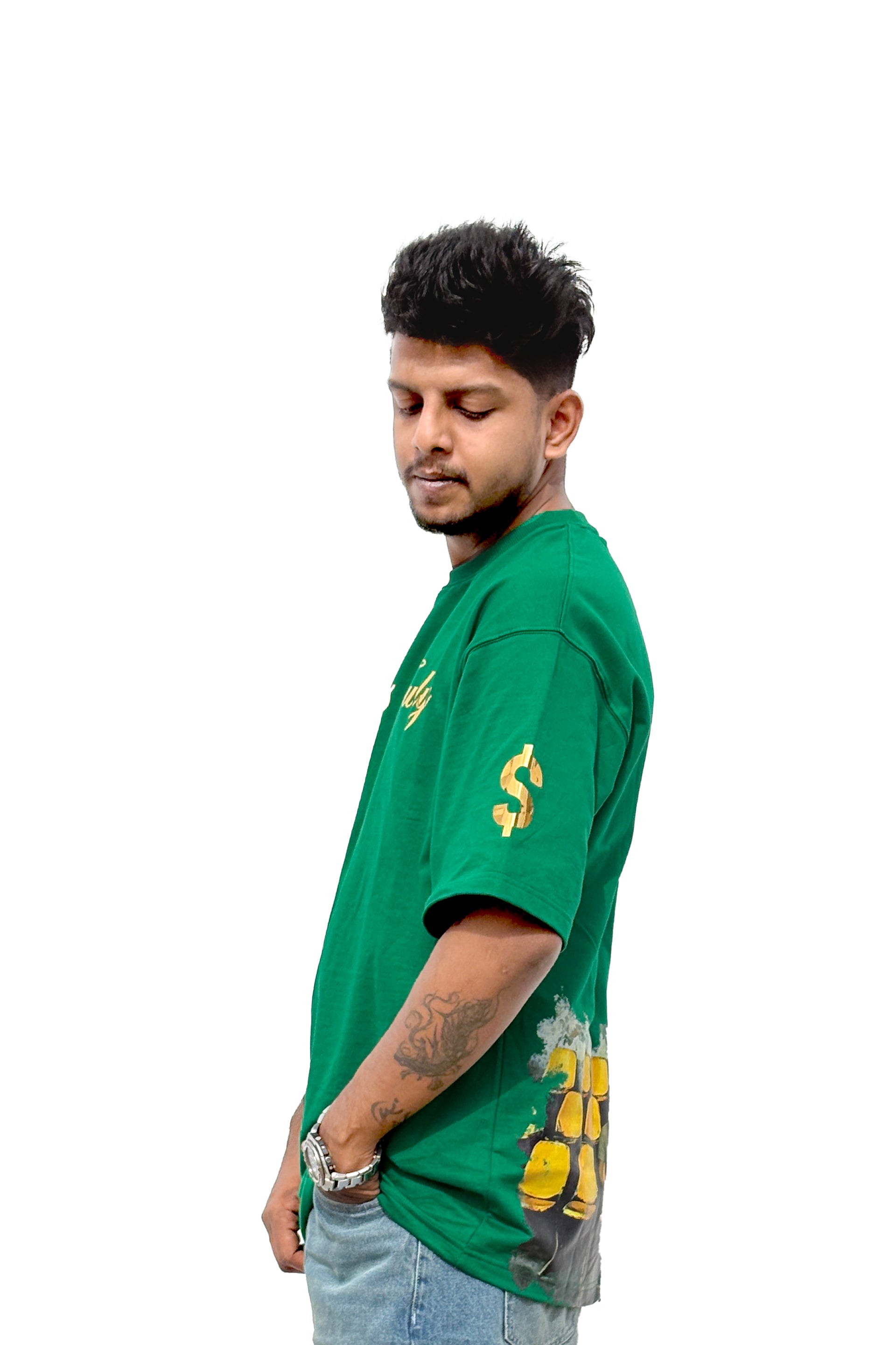 Krsna Oversized Tshirt Human Side L